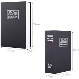 Resim Csmtex 8 Büyük Boy Anahtarlı Kitap Görünümlü Gizli Kasa Çelik Kasa Altın Kasası 