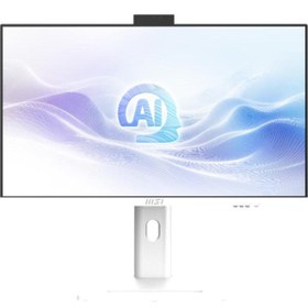 Resim MSI MODERN AM273QP AI 1UM-075XTR ULTRA 7 155H 32GB DDR5 1TB SSD 27 WQHD DOS BEYAZ AIO PC 