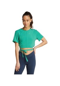 Resim Adidas Kadın Yeşil T-shirt Yga Tee Jd4208 Yeşil 