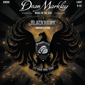 Resim Dean Markley Blackhawk 8000 9-42 Kaplamalı Light Elektro Gitar Teli 