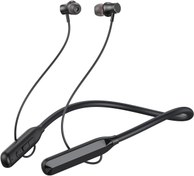 Resim XO Boyun Bantlı Kablosuz Kulaklık BS30 400mAh Batarya ile 50 Saat Müzik, IPX5 Su Geçirmezlik ve Bluetooth 5.3 Teknolojisi, Siyah 