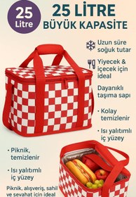 Resim Hype Store Vios Store 25L Taşınabilir Icebox Soğutucu Buzluk – Kamp, Piknik, Plaj ve Seyahatler İçin Termal Soğ 
