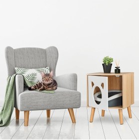 Resim furnox PawBox Komodin Çok Amaçlı Kedi Mobilyası 