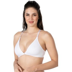 Resim Beyaz Mı Emay 1416 Modal Cotton Önden Açmalı Sporcu Sütyen Beyaz 