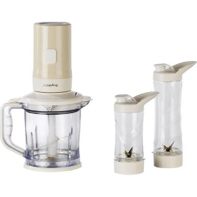 Resim Gem Retro 700 W Kişisel & Doğrayıcı – 1,2 L Titanyum Bıçaklı Hazne, Bakır Ac Motor | Vanilya Krem 