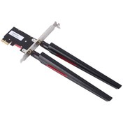 Resim Geeroyoo Masaüstü Bilgisayar Pcıe X1 Kablosuz Ağ Kartı - 1200mbps 2.4g/5g Çift Frekans, 10dbi Çift Anten, Bluetooth 4.0, Win7/8/10/11 Desteği 