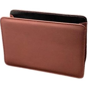 Resim Kahverengi Araba Çöp Kovası Küçük Çok Amaçlı Mini Katlanabilir Araba Asılı Çöp Kutusu Organizatör Çöp Dağınıklığı Olmadan 