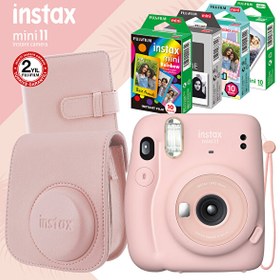 Resim Instax Mini 11 Pembe Fotoğraf Makinesi Ve Mega Hediye Seti 