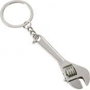 Resim Hiçdurmaal Küçük Boy Kurbağacık İngiliz Anahtarı Tasarımında Döküm Metal Anahtarlık 1 Adet 