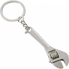 Resim Hiçdurmaal Küçük Boy Kurbağacık İngiliz Anahtarı Tasarımında Döküm Metal Anahtarlık 1 Adet 