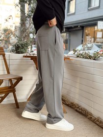 Resim MP4025 - Modal Kumaş Baggy Pantolon gri 257065 - s 