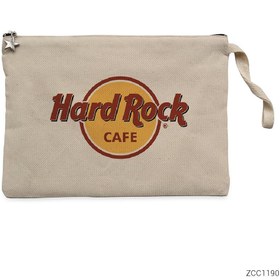 Resim Hard Rock Cafe Krem Clutch Astarlı Cüzdan / El Çantası - Krem 