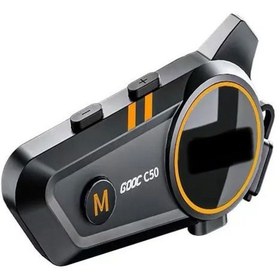 Resim C050 Ip67 Su Geçirmez Interkom 3D Surround Bas Motosiklet Stereo Bluetooth Kask Kulaklığı 