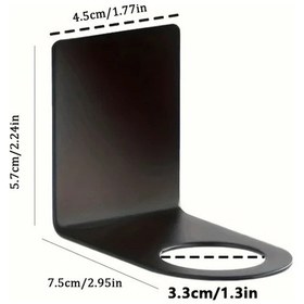 Resim Xuweiwei Siyah 1 Adet Paslanmaz Çelik Duvara Monte Banyo Düzenleyici Havlu Askılı Şampuan Saklama Rafı Siyah 