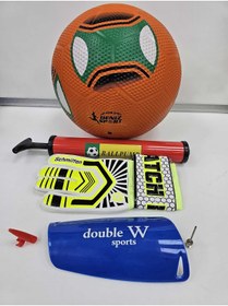 Resim admay Futbol Topu Pompa Tekmelik Kaleci Eldiveni Demir Sibob 5 Parça Set 