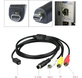 Resim Sony Kamera Av-Rca Ses ve Görüntü Aktarım Kablosu 10 Pin Dv Kablo 