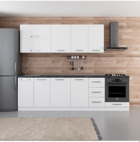 Resim Minar 275 Cm Mutfak Dolabı Beyaz 275-B3 Beyaz 