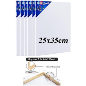 Resim Brons Gerdirme Apartlı Arkadan Zımbalı Tuval 6 Adet 25 x 35 CM 