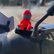 Resim MİLSO Kasklı Mini Figür – Araba & Motosiklet Aksesuarı, Dekoratif Biblo, Araç Süsü 