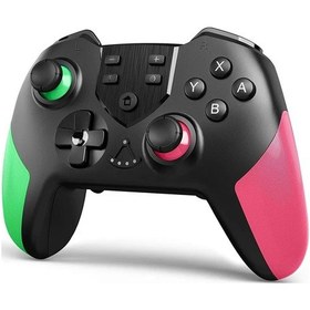 Resim Yeşil Ve Pembe-nintendo Anahtarı Denetleyicisi İçin Kablosuz Oyun Denetleyicisi Anahtar İçin Bluetooth Joystick & Gamepad 45430036 