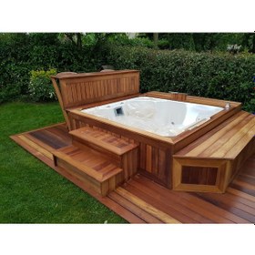 Resim Jakuzi Ahşap Platform 