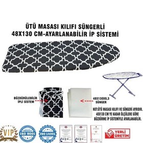 Resim Ütü Masası Kılıfı Vip 48x130 Cm-süngerli Ütü Bezi Ütü Masası Bezi-karaçatı Çok Renkli 