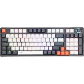 Resim Gameagle Strike Plus MK-96X1BAB Mekanik Işıklı Blue Switch Gamer Oyuncu Klavye 