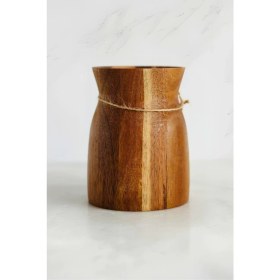 Resim Meturas Akasya Ahşap Kaşıklık Organizer Kutu- Mutfak Düzenleyici, 10 x 12.7 cm 