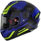 Resim Axxis Draken S Sonar E7 Kapalı Motosiklet Kaskı Mat Mavi 