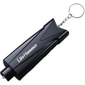 Resim Sones Çok Fonksiyonlu Araç Emniyet Çekici Acil Durum Cam Kırıcı Siyah 