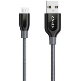 Resim Anker A8142GA1 USB to Micro USB PowerLine+ Double Braided Nylon Cable, Gray 