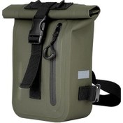 Resim Motosiklet Sürüşü İçin Su Geçirmez Büyük Kapasiteli Bacak Çantası - 500d Pvc, Yansıtıcı Çubuk, Hızlı Çıkartma, Asker Yeşili Koyu Yeşil Koyu Yeşil 