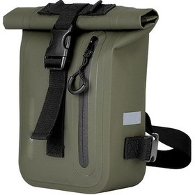 Resim Motosiklet Sürüşü İçin Su Geçirmez Büyük Kapasiteli Bacak Çantası - 500d Pvc, Yansıtıcı Çubuk, Hızlı Çıkartma, Asker Yeşili Koyu Yeşil Koyu Yeşil 