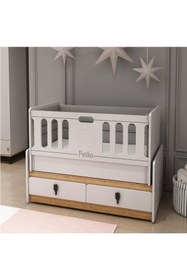 Resim Patiko Furniture Patiko R 121 Rose Asansörlü Beşik 