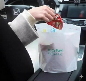 Resim Pratik Su Geçirmez Oto Araba Çöp Poşeti Yapışkanlı 20 Adet 4832 