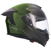 Resim Shiro 2004 S04 Kask FC Carbon SV Gözlüklü Kask Yeşil 