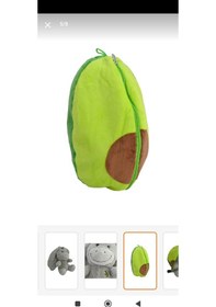 Resim Sevimli Peluş Avakado Eşek Uyku Arkadaşım 27 Cm Yeşil 