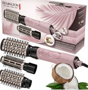 Resim Remington Coconut Smooth 2 in 1 Saç Kurutma ve Şekillendirme Tarağı, Seramik Kaplama Gövdeler as5901 