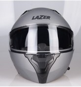 Resim Lazer Golden Çene Açılır Güneş Vizörlü Kask Mat Gri 