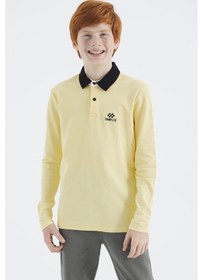 Resim Tommylife Tommy Life Sarı Polo Yaka Basic Erkek Çocuk T-shirt - 11171 Sarı 