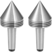 Resim Echo Chicly 2pcs Torna Freze Merkezi Mt2 Yüksek Doğruluk Canlı Döner Merkez Orta Torna Takım Makine Alet Aksesuarı Cnc Kesici Için (Yurt Dışından) 