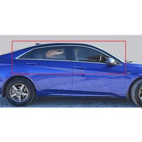 Resim Cam Çerçevesi Krom Üst Kalite 14 Parça Elantra-5 Sd 2015 Ve Sonrası Modeller İçin 