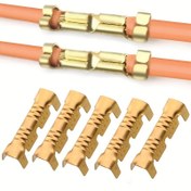 Resim 50/100 adet U-Şekilli Tel Bağlantı Terminalleri, Elektrik Bloklarını ve Spade Bağlantılarını Sıkıştırmak İçin Mükemmel 