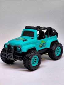 Resim Fidan oyuncak 4x4 Sürtmeli Offroad Oyuncak Jeep Mavi 