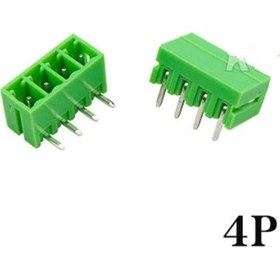 Resim Geçmeli Klemens 4 Pin 3.81mm Erkek 90 Derece 
