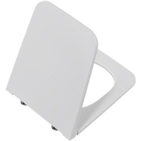 Resim Vitra Equal Klozet Kapağı 119-003-009 Slim - Duroplast - Üstten Sıkmalı - Yavaş Kapanır - Metal Menteşeli - Beyaz 