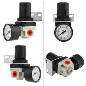 Resim Wezone Ar2000 G1/4 Hava Filtre Regülatörü - Çift Ölçekli Manometre, Basınç Kontrolü, Taşınabilir Montaj 