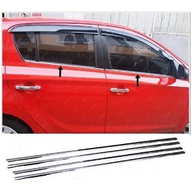 Resim Ebal Otomotiv Hyundai i20 Krom Cam Çıtası 4 prç. 2008-2014 ARASI P. Çelik 