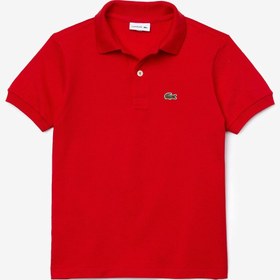 Resim Lacoste Çocuk Kırmızı Polo 