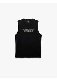 Resim Koton Kolsuz Bisiklet Yaka Baskılı Spor Atleti Siyah 6wam30001nk Siyah 